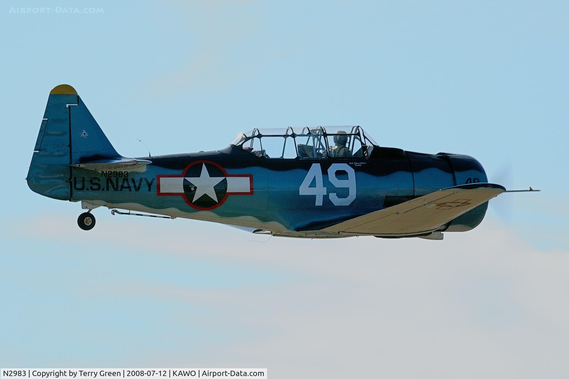 N2983, 2002 North American AT-6D Texan C/N 88-18053, EAA Fly-In @ Arlington WA