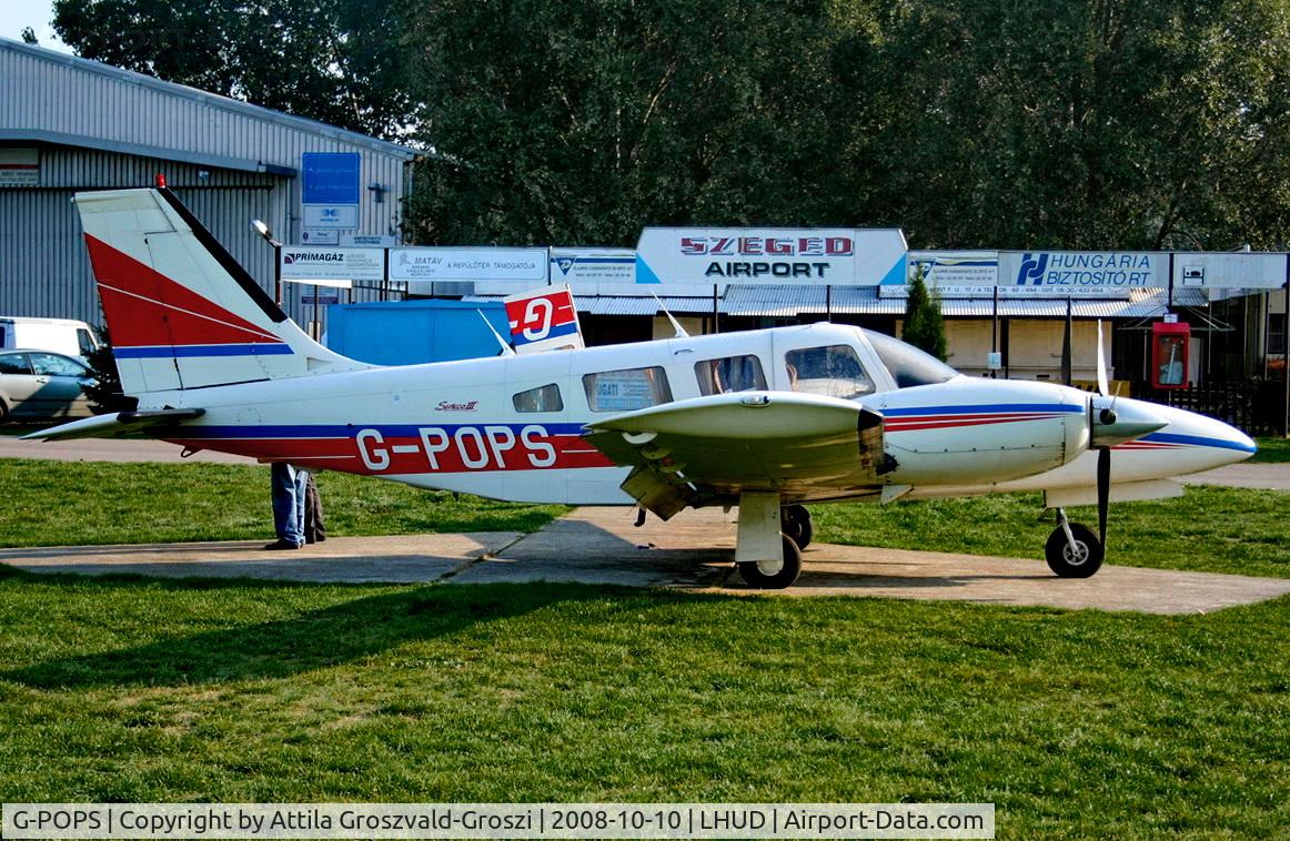 G-POPS, 1981 Piper PA-34-220T Seneca III C/N 34-8133150, Szeged Airport - Hungary