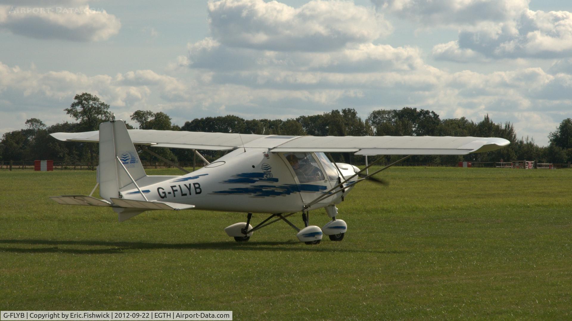 G-FLYB, 2003 Comco Ikarus C42 FB100 C/N 0309-6572, 2. G-FLYB at Shuttleworth Uncovered - Air Show, Sept. 2012.
