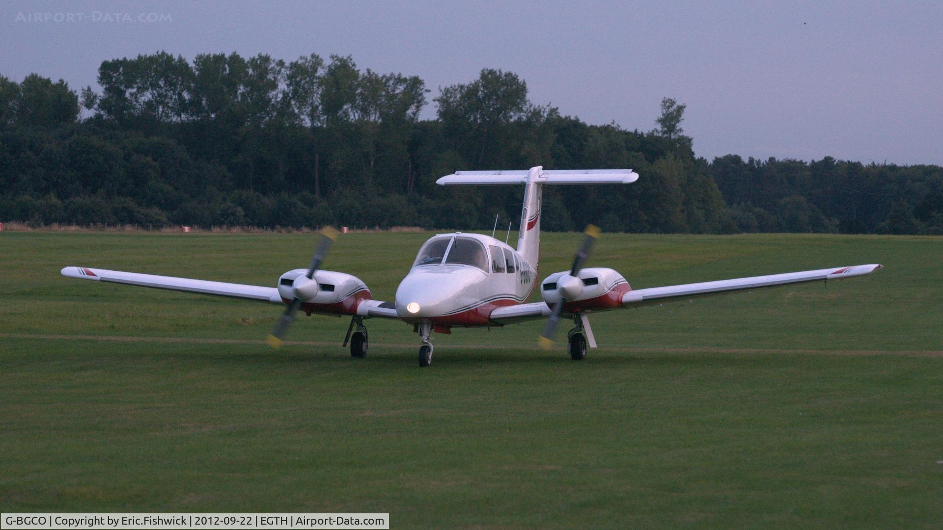 G-BGCO, 1978 Piper PA-44-180 Seminole Seminole C/N 44-7995128, 3. G-BGCO at Shuttleworth Uncovered - Air Show, Sept. 2012.