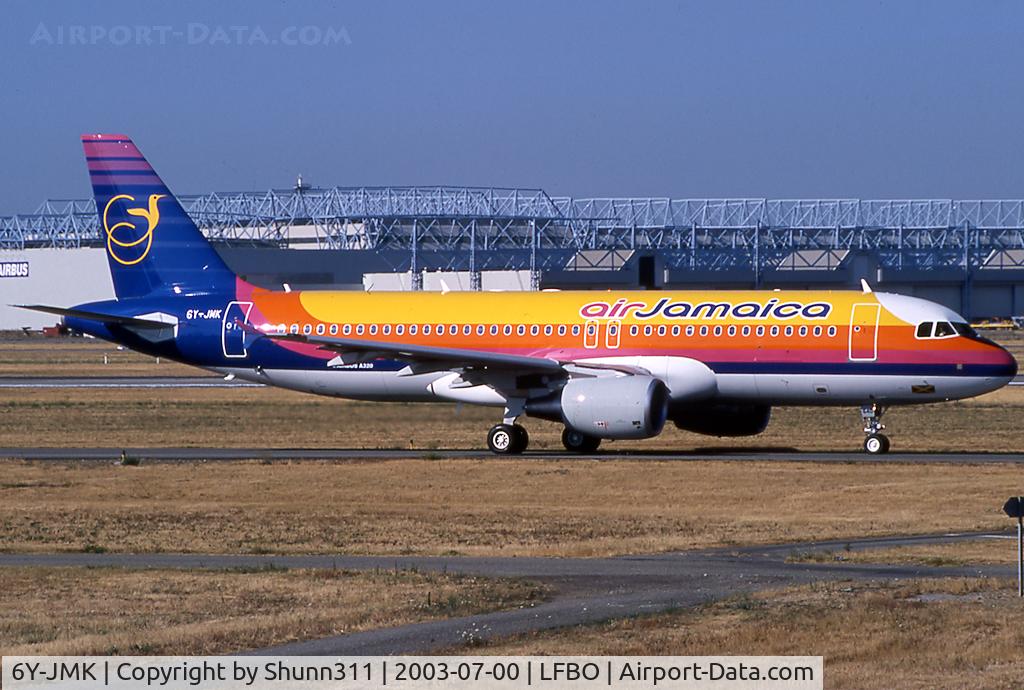 6Y-JMK, 2003 Airbus A320-214 C/N 2048, Delivery day...