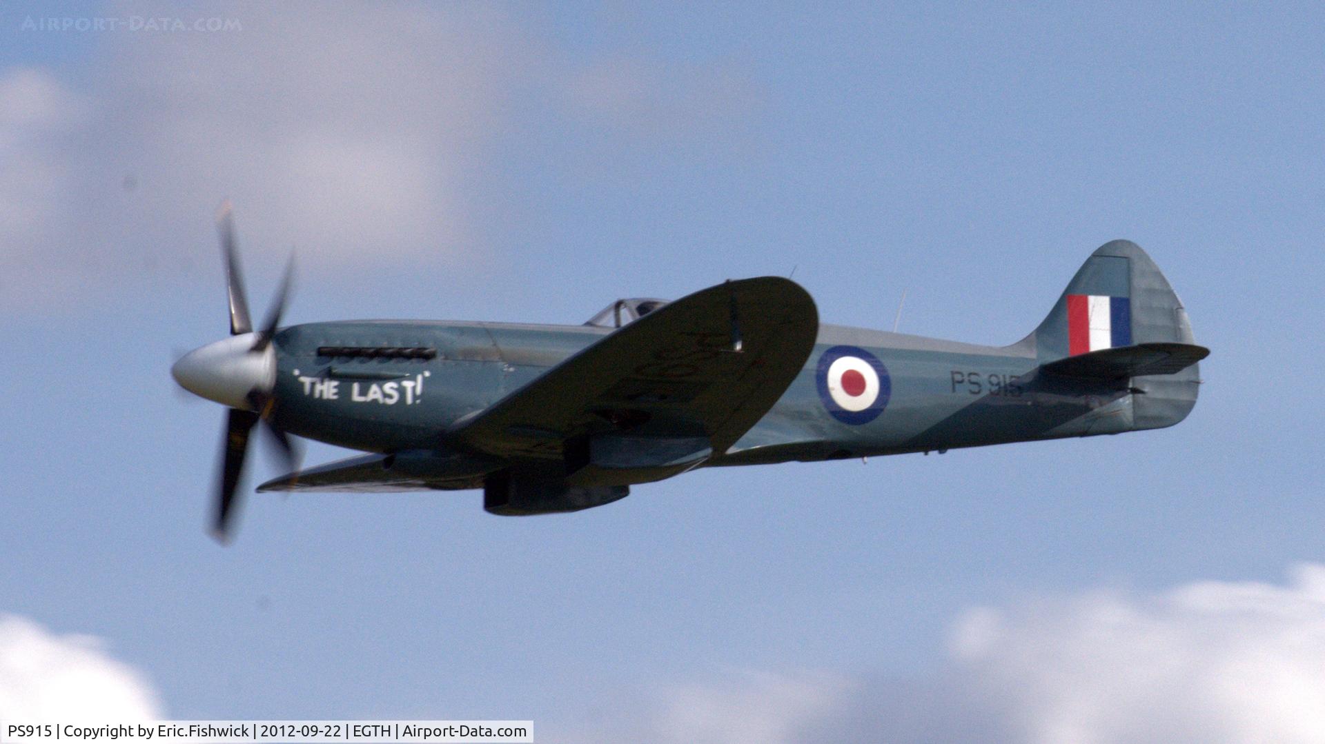PS915, 1945 Supermarine 389 Spitfire PR.XIX C/N 6S/585121, 41. PS915 at Shuttleworth Uncovered - Air Show, Sept. 2012.