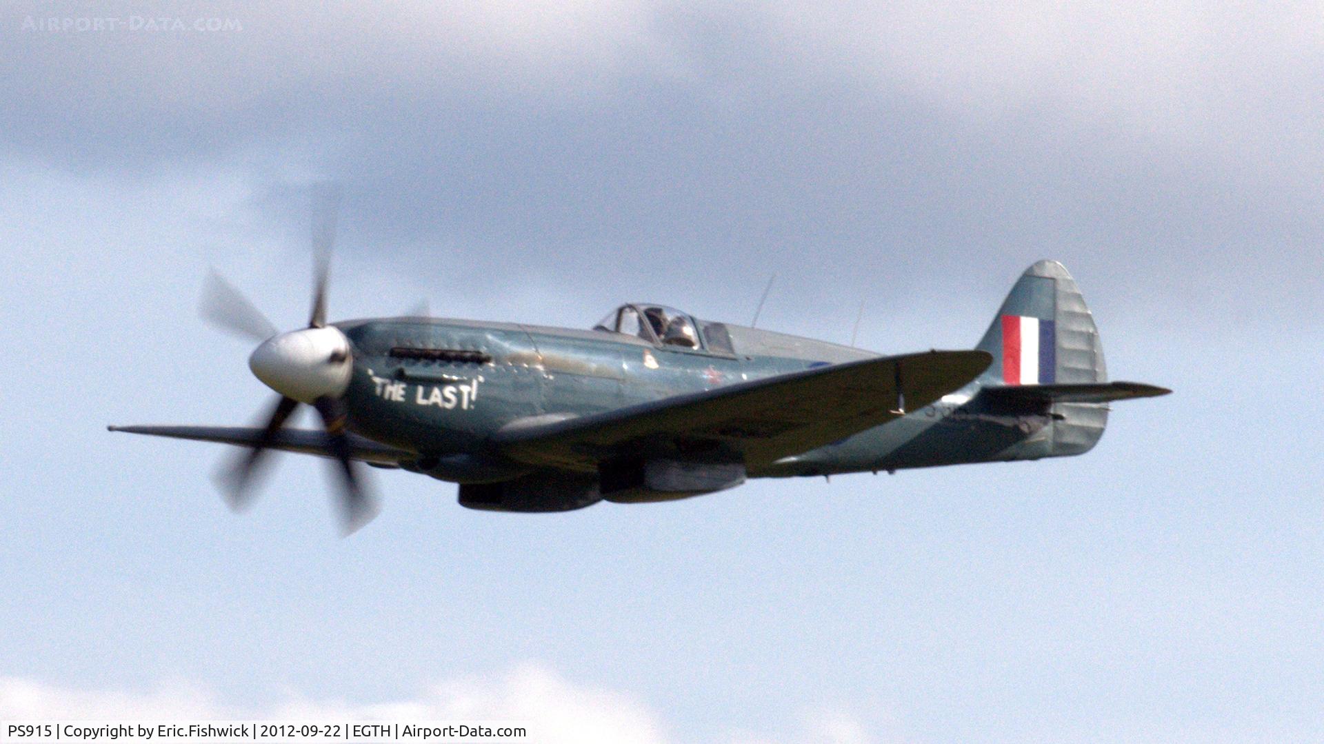 PS915, 1945 Supermarine 389 Spitfire PR.XIX C/N 6S/585121, 40. PS915 at Shuttleworth Uncovered - Air Show, Sept. 2012.