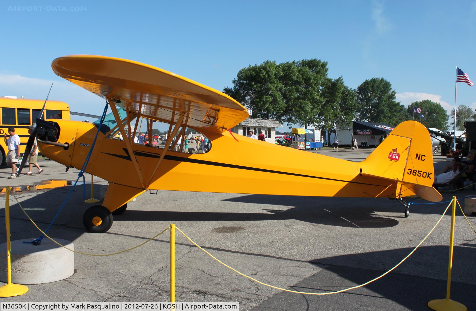 N3650K, 1946 Piper J3C-65 Cub C/N 22344, Piper J3C-65