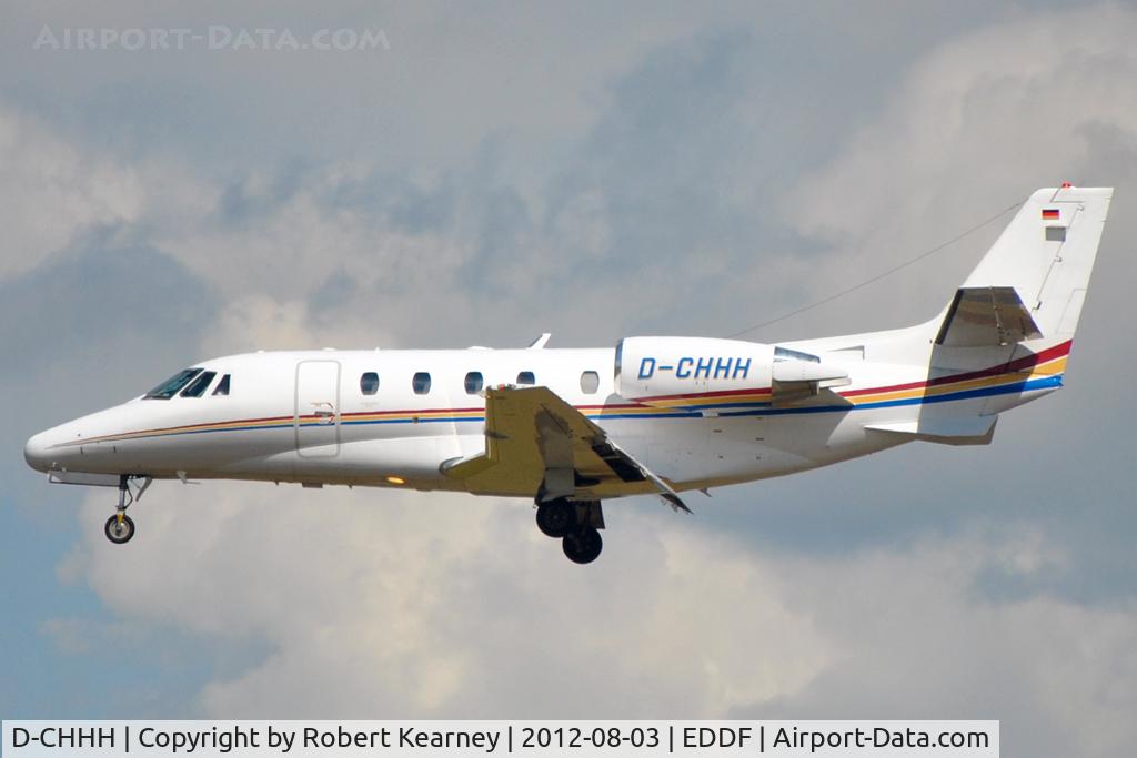 D-CHHH, 2006 Cessna 560 Citation Excel C/N 560-5674, On short finals for r/w 25L