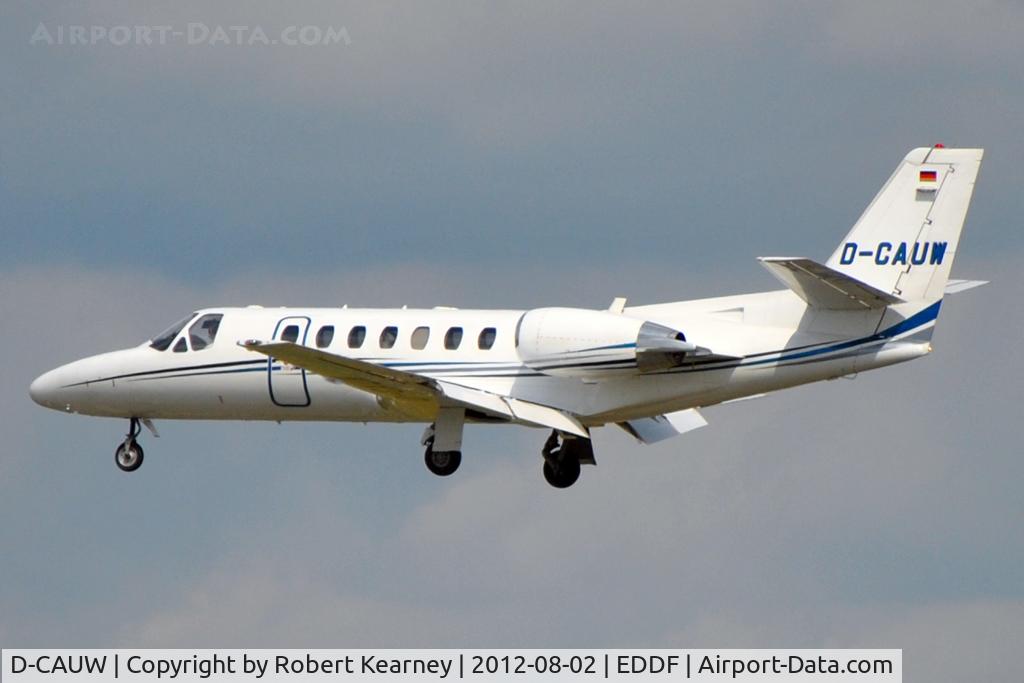 D-CAUW, 2001 Cessna 560 Citation Encore C/N 560-0578, On short finals for r/w 25L