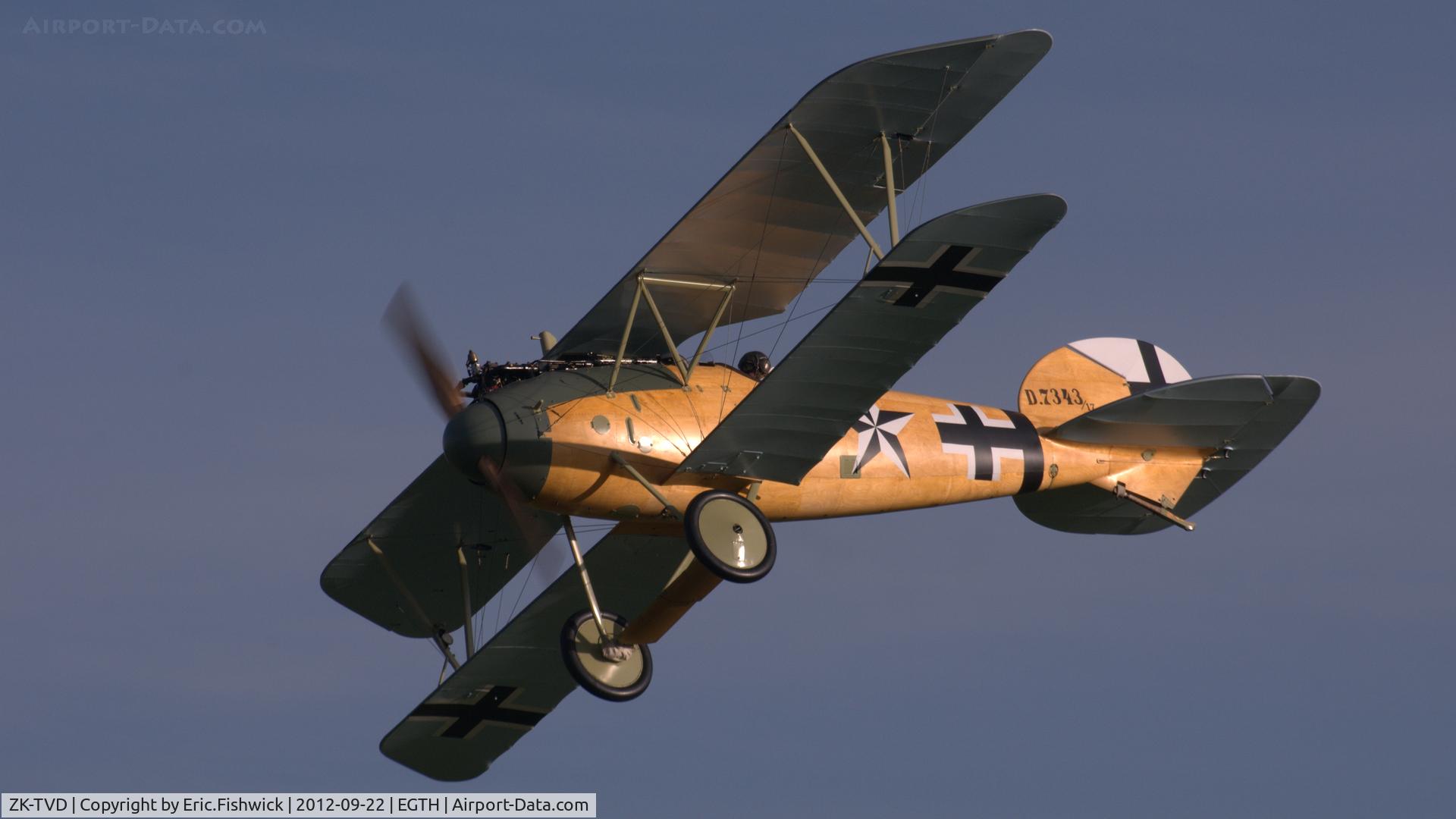 ZK-TVD, 2011 Albatros D-Va Replica C/N 83, 44. ZK-TVD at Shuttleworth Uncovered - Air Show, Sept. 2012.