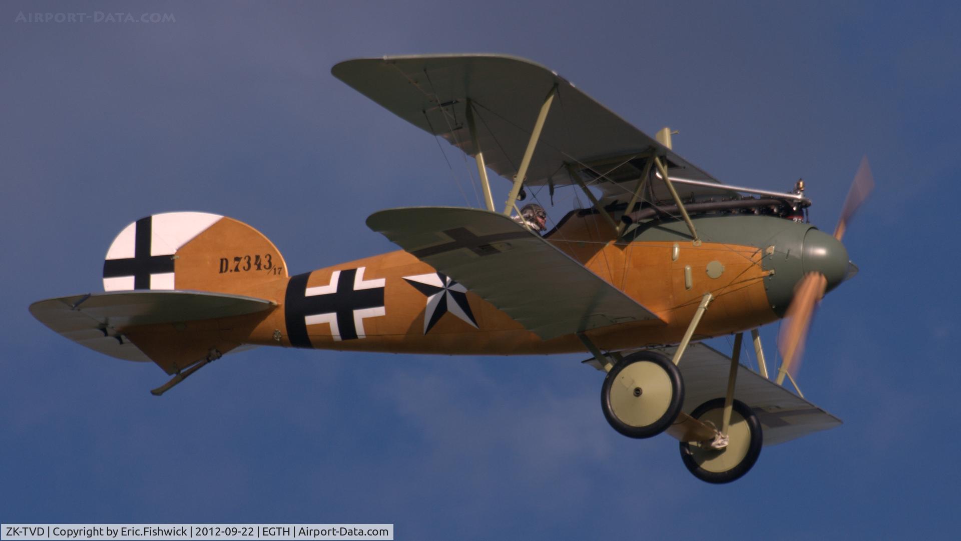 ZK-TVD, 2011 Albatros D-Va Replica C/N 83, 42. ZK-TVD at Shuttleworth Uncovered - Air Show, Sept. 2012.