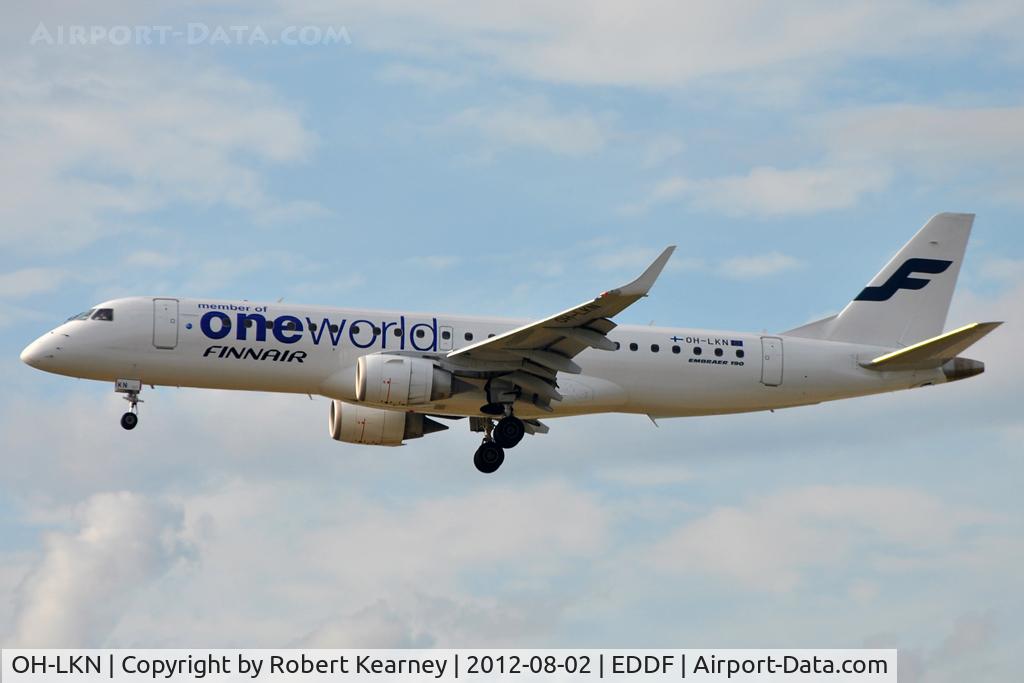 OH-LKN, 2009 Embraer 190LR (ERJ-190-100LR) C/N 19000252, On short finals for r/w 25L