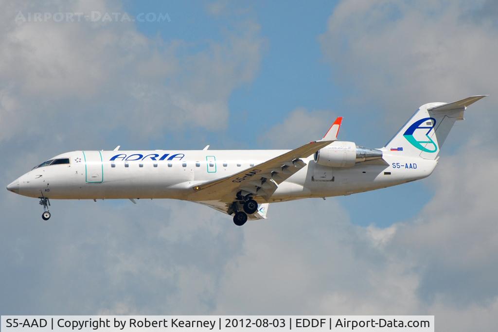 S5-AAD, 1997 Canadair CRJ-200LR (CL-600-2B19) C/N 7166, On short finals for r/w 25L