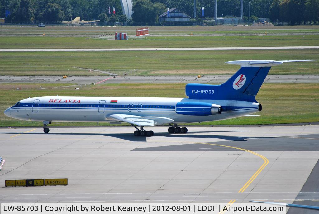 EW-85703, 1991 Tupolev Tu-154M C/N 91A878, Taxiing down to parking