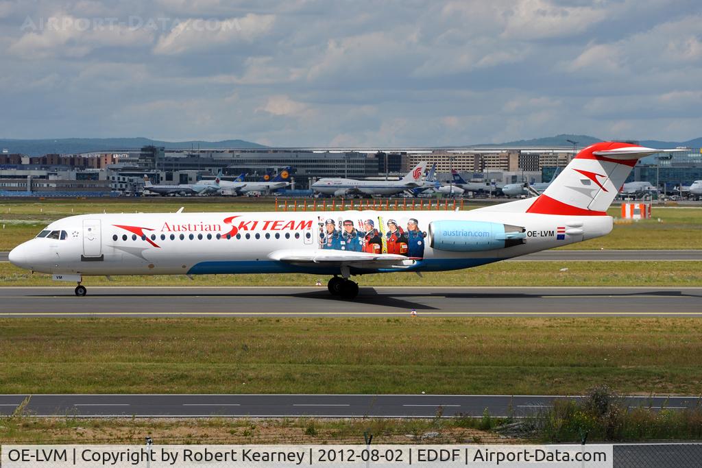 OE-LVM, 1991 Fokker F100 (F-28-0100) C/N 11361, Taxiing around for departure
