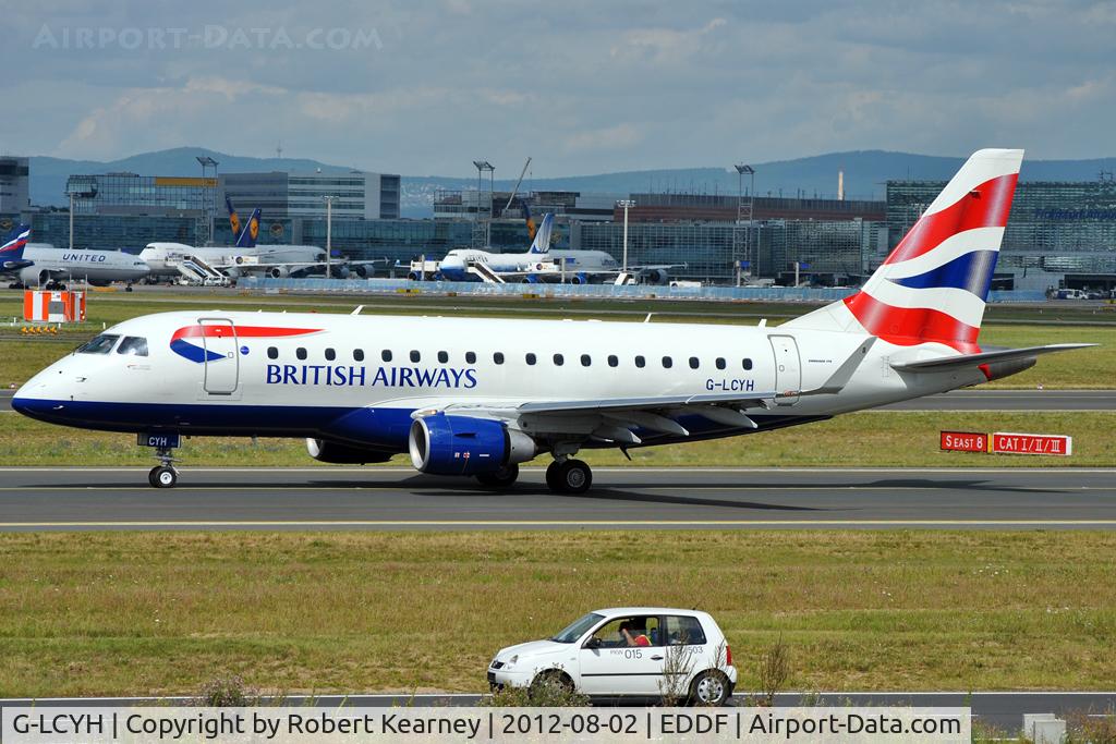 G-LCYH, 2009 Embraer 170STD (ERJ-170-100STD) C/N 17000302, Taxiing around for departure