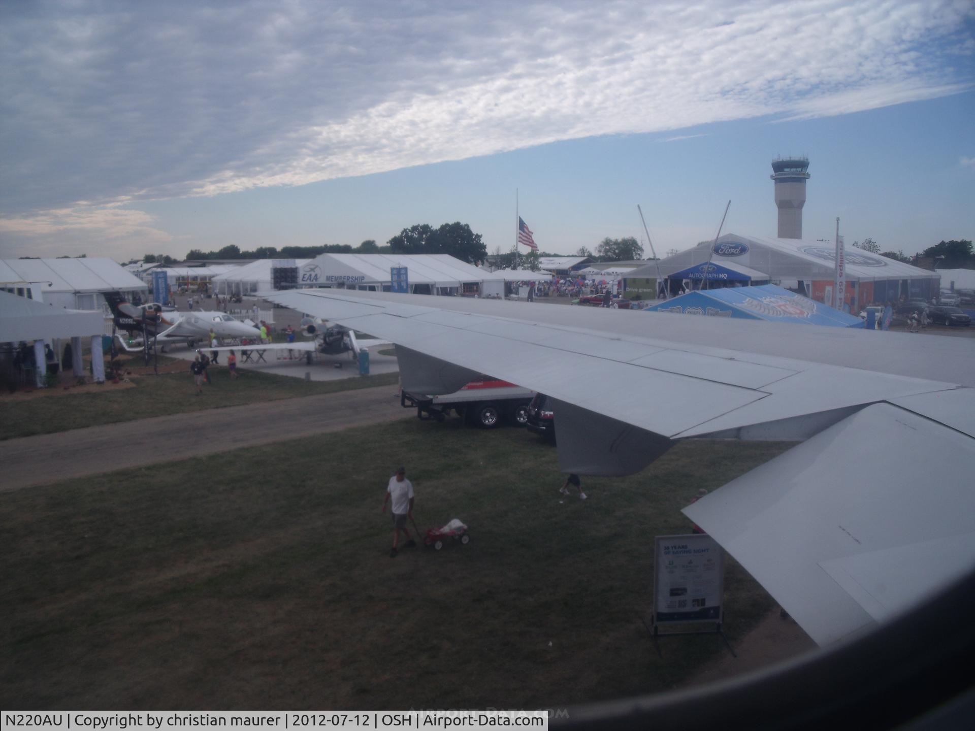 N220AU, 1971 Douglas DC-10-10 C/N 46501, The view of oshkosh from a Dc-10-10
