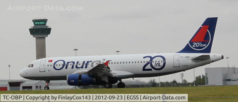 TC-OBP, 1994 Airbus A320-232 C/N 496, Onur Air Airbus A320-200 at London Stansted