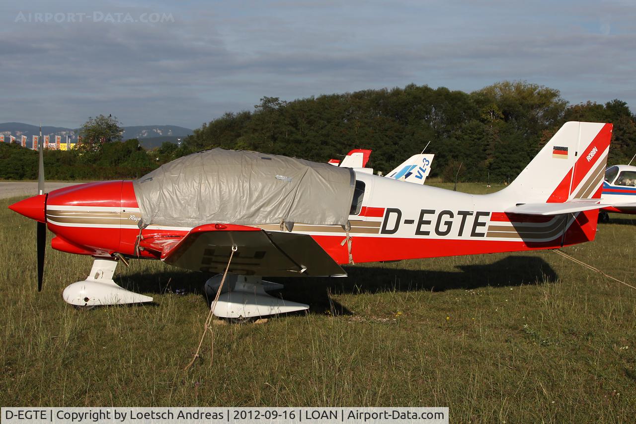D-EGTE, 1990 Robin DR-400-180 Regent C/N 1953, Flugsportgruppe Hanns Klemm Böblingen e.V.
