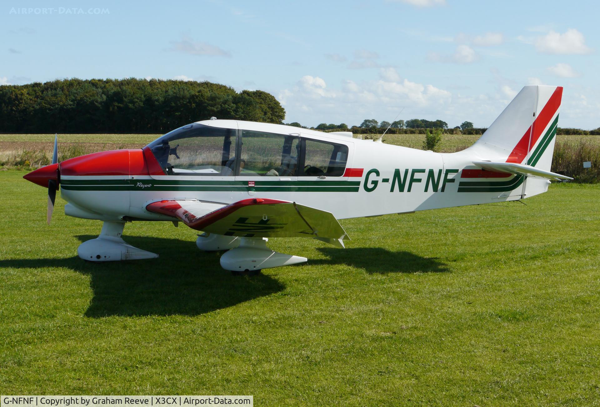 G-NFNF, 1991 Robin DR-400-180 Regent Regent C/N 2047, Parked at Northrepps.