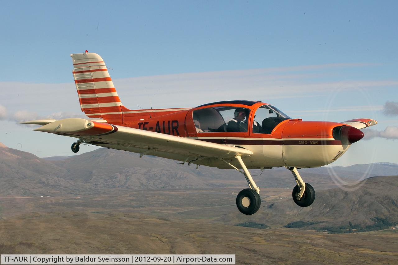 TF-AUR, 1979 Socata Rallye 235C Gaucho C/N 13261, Flying over Iceland near Reykjavík.