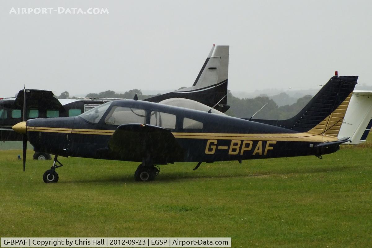 G-BPAF, 1977 Piper PA-28-161 Cherokee Warrior II C/N 28-7716142, at Peterborough Sibson