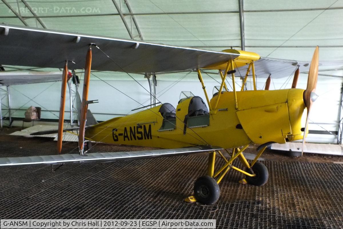 G-ANSM, 1942 De Havilland DH-82A Tiger Moth II C/N 82909, at Peterborough Sibson