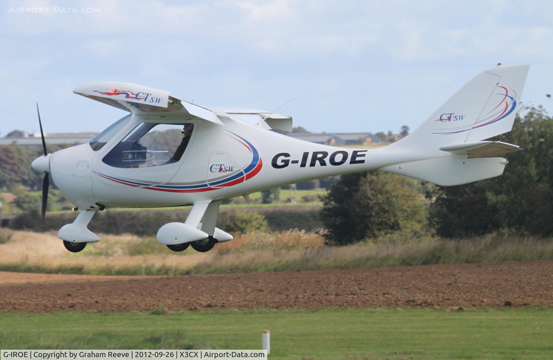 G-IROE, 2007 Flight Design CTSW C/N 8334, About to touch down.