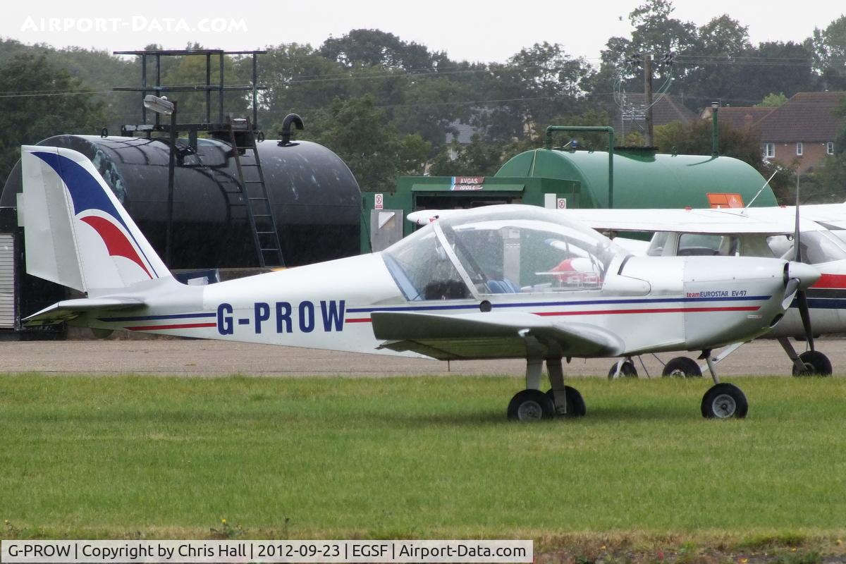 G-PROW, 2002 Aerotechnik EV-97 Eurostar C/N PFA 315-13968, at Peterborough Business Airport