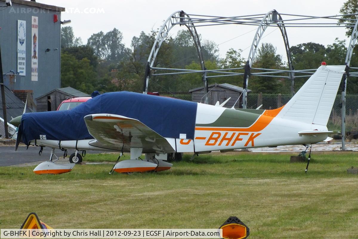 G-BHFK, 1976 Piper PA-28-151 Cherokee Warrior C/N 28-7615088, at Peterborough Business Airport