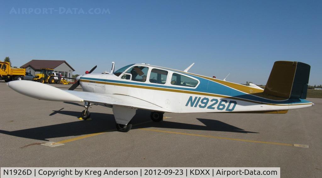 N1926D, 1956 Beech C35 Bonanza Bonanza C/N D-3198, 2012 Lac Qui Parle County Airport Fly-in