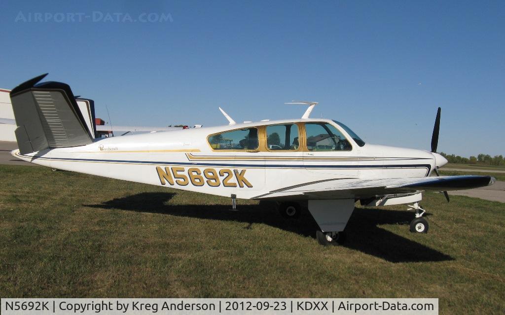 N5692K, 1964 Beech S35 Bonanza C/N D-7621, 2012 Lac Qui Parle County Airport Fly-in