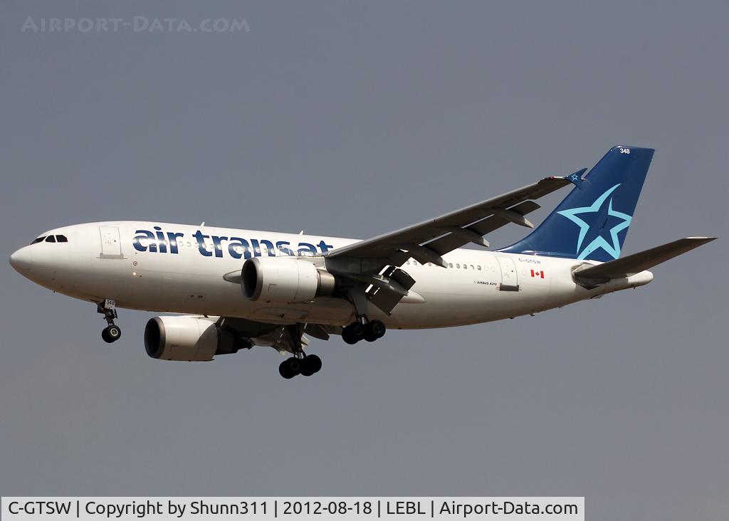 C-GTSW, 1988 Airbus A310-304 C/N 483, Landing rwy 25R