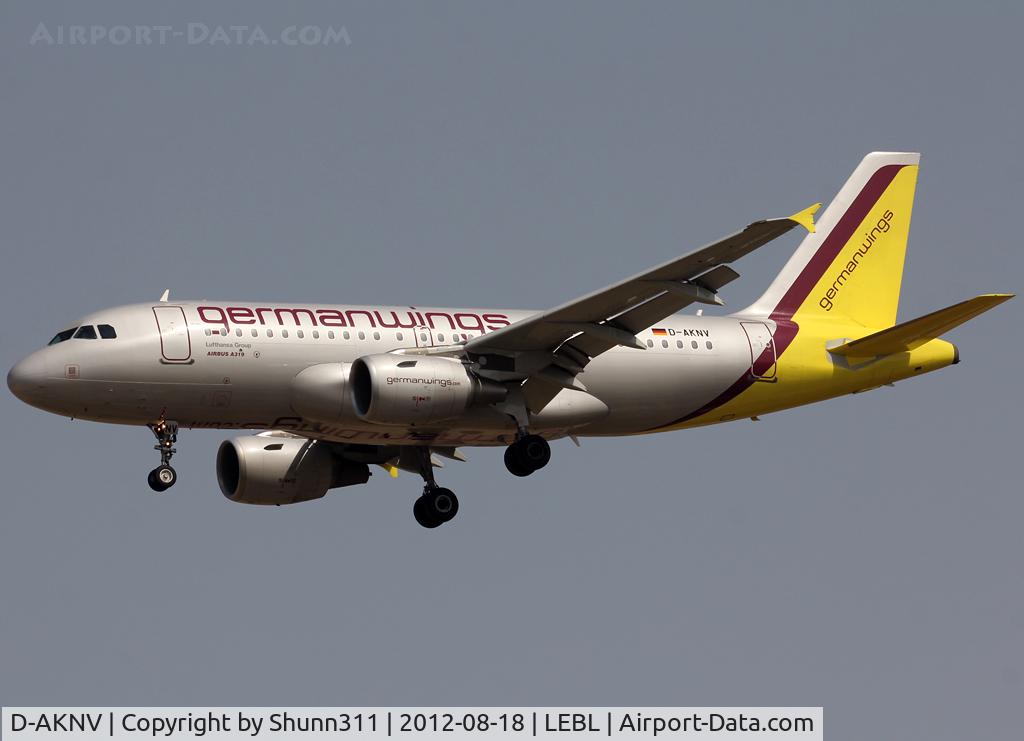 D-AKNV, 2005 Airbus A319-112 C/N 2632, Landing rwy 25R