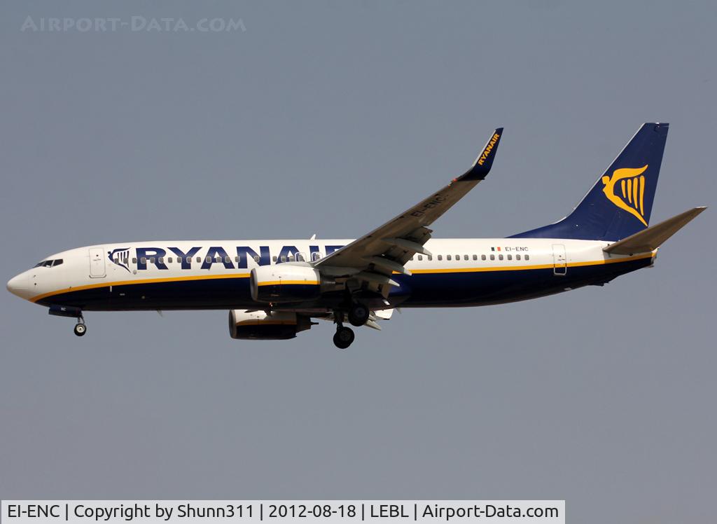 EI-ENC, 2010 Boeing 737-8AS C/N 34980, Landing rwy 25R