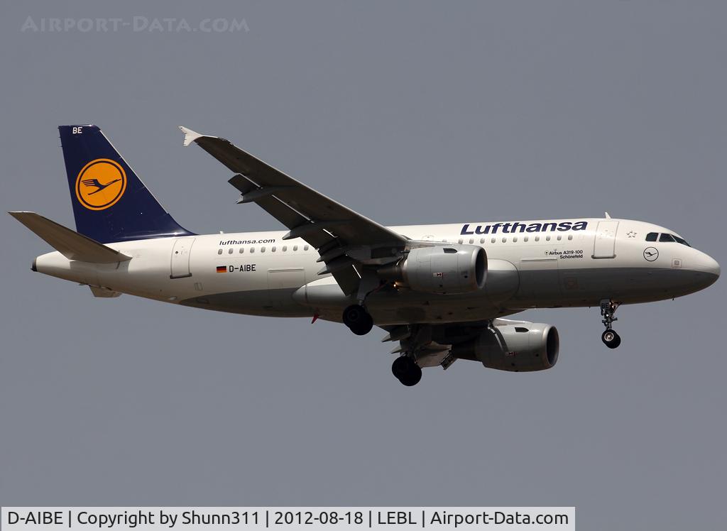 D-AIBE, 2010 Airbus A319-112 C/N 4511, Landing rwy 07L