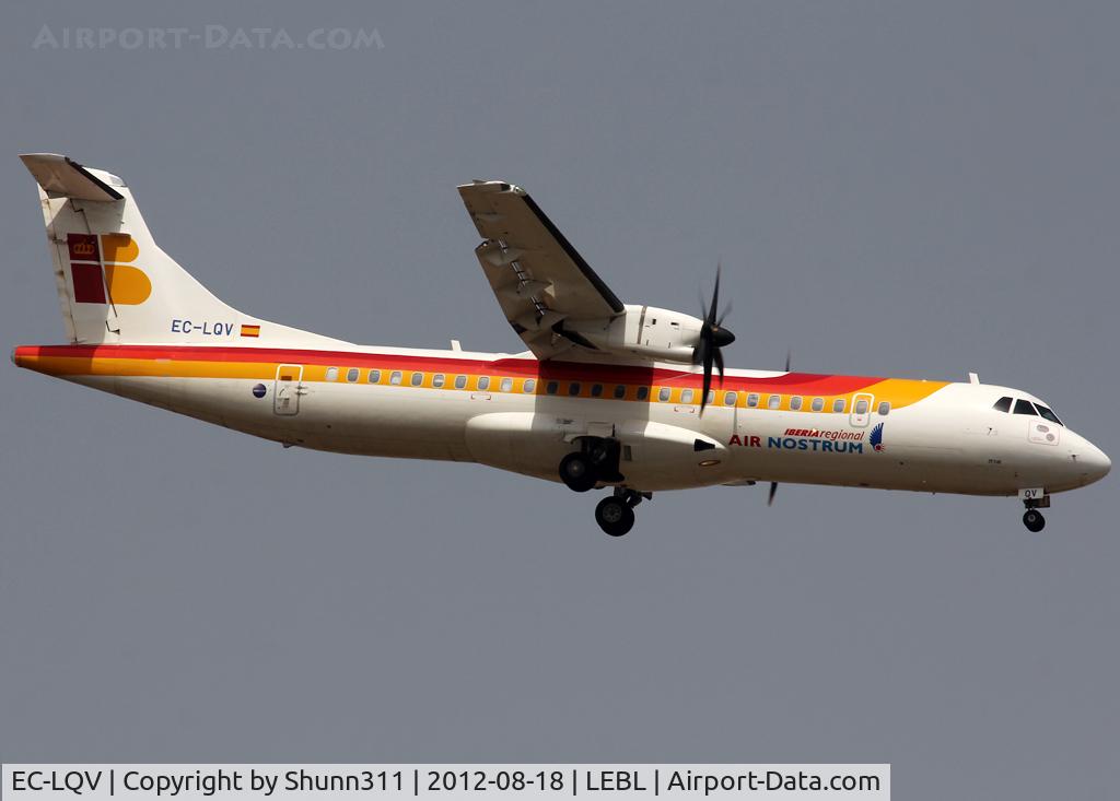 EC-LQV, 2012 ATR 72-600 C/N 0995, Landing rwy 07L