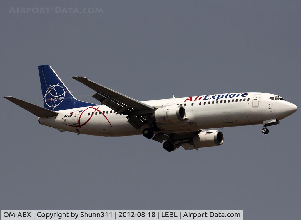 OM-AEX, 1992 Boeing 737-4Y0 C/N 25178, Landing rwy 07L