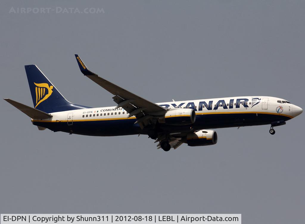EI-DPN, 2007 Boeing 737-8AS C/N 35549, Landing rwy 07L