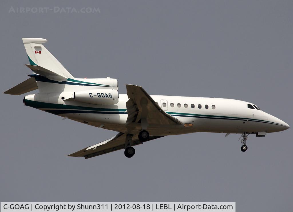 C-GOAG, 1997 Dassault Falcon 900EX C/N 15, Landing rwy 07L