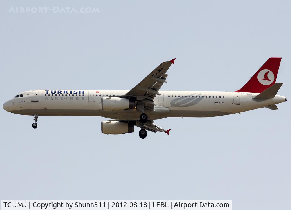 TC-JMJ, 2008 Airbus A321-232 C/N 3688, Landing rwy 07L