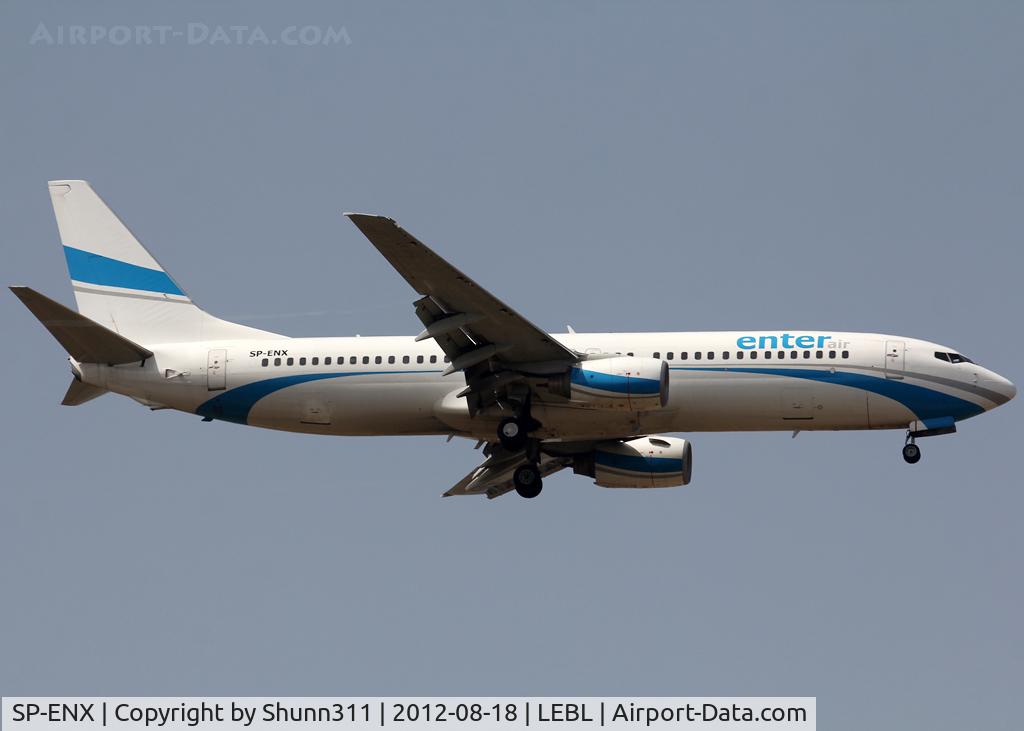SP-ENX, 2001 Boeing 737-8Q8 C/N 30627, Landing rwy 07L
