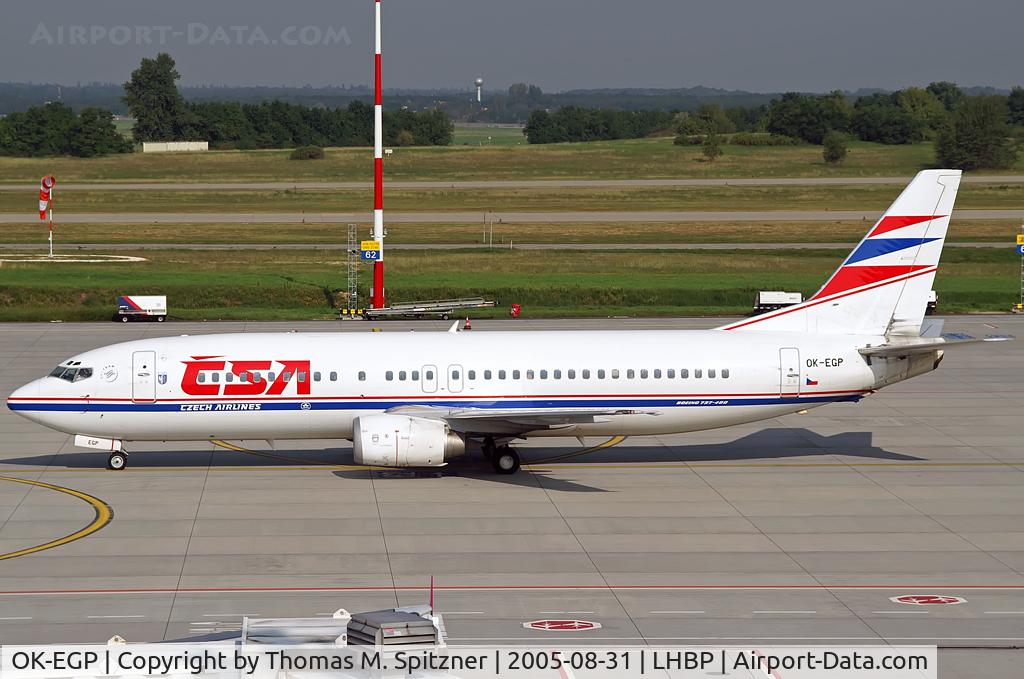 OK-EGP, 1999 Boeing 737-45S C/N 28476, CSA Czech Airlines OK-EGP in old c/s. Nowadays in service as VQ-BIE with UTair.