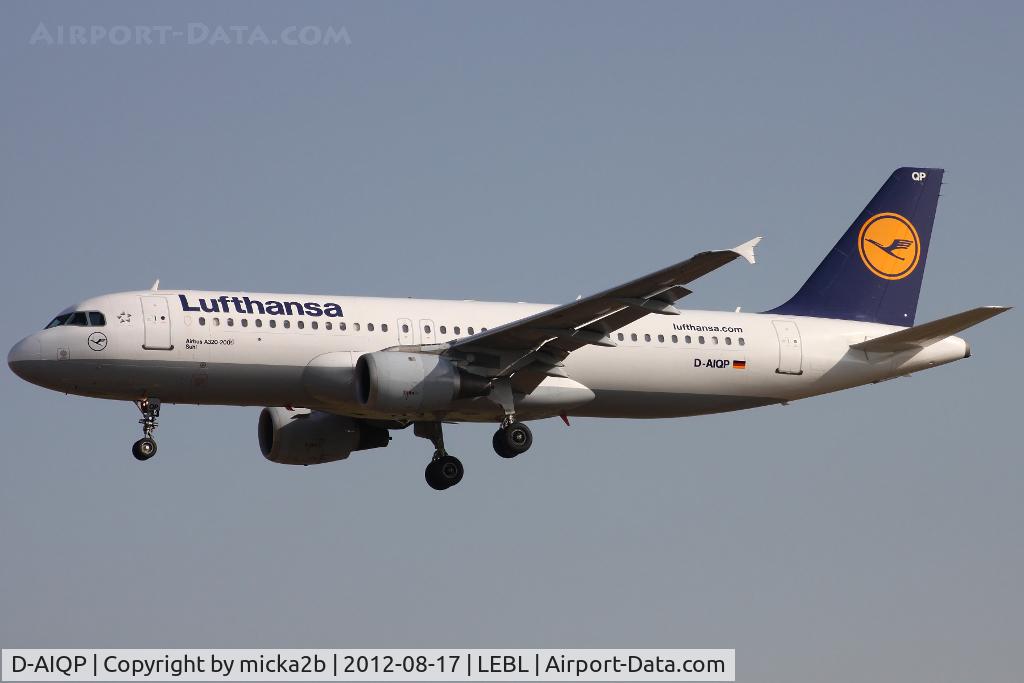 D-AIQP, 1992 Airbus A320-211 C/N 346, Landing