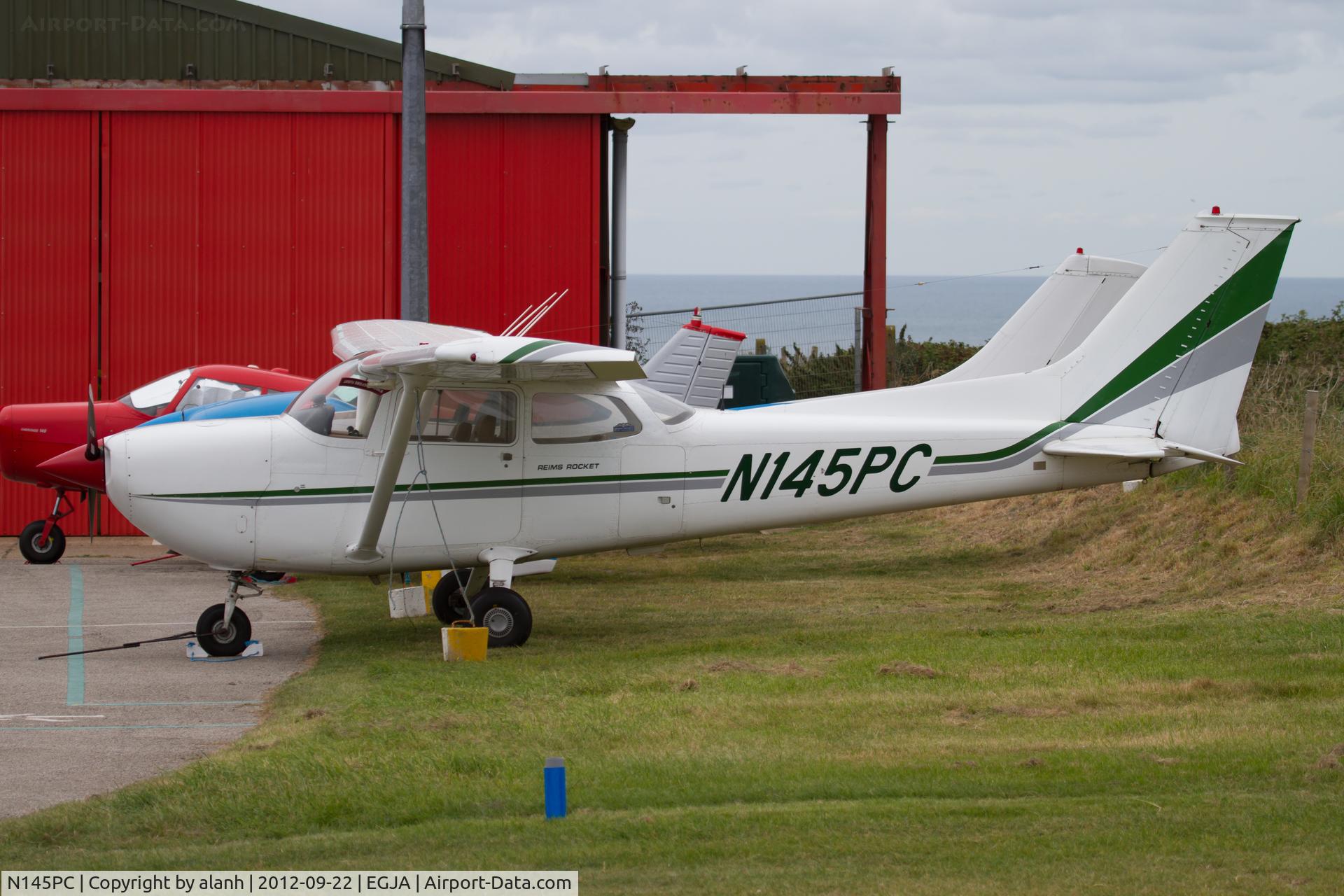 N145PC, 1973 Reims FR172J Reims Rocket C/N 0383, Parked at Alderney