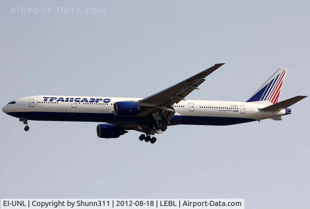 EI-UNL, 1998 Boeing 777-312 C/N 28515, Landing rwy 07L