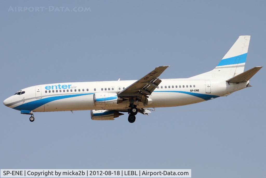 SP-ENE, 1993 Boeing 737-4Q8 C/N 25374, Landing