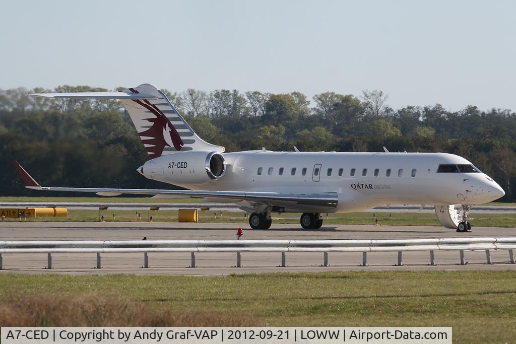 A7-CED, 2009 Bombardier BD-700-1A11 Global 5000 C/N 9370, Qatar Airways BD-700