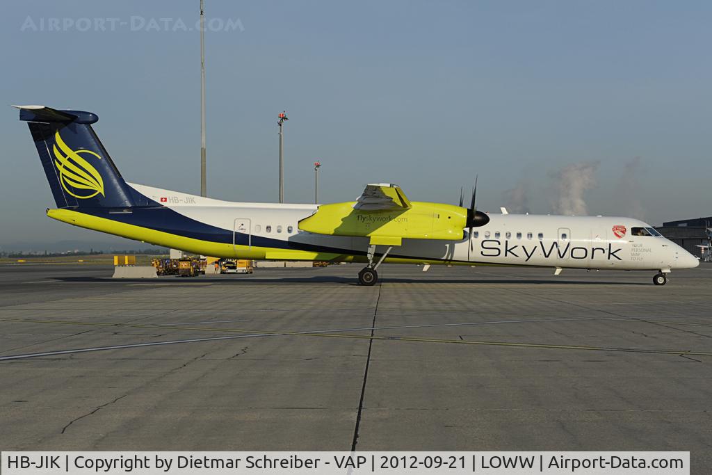 HB-JIK, 2009 Bombardier DHC-8-402 Dash 8 C/N 4265, Skywork Dash 8-400