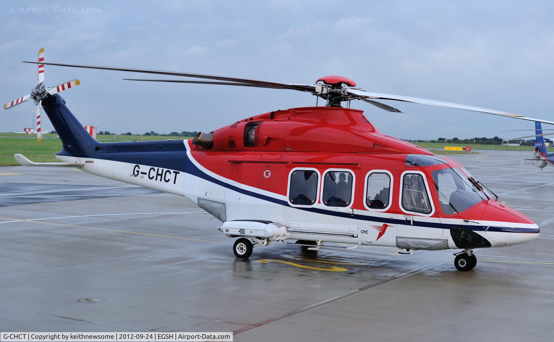 G-CHCT, 2006 Agusta AB-139 C/N 31042, Waiting in the wet !