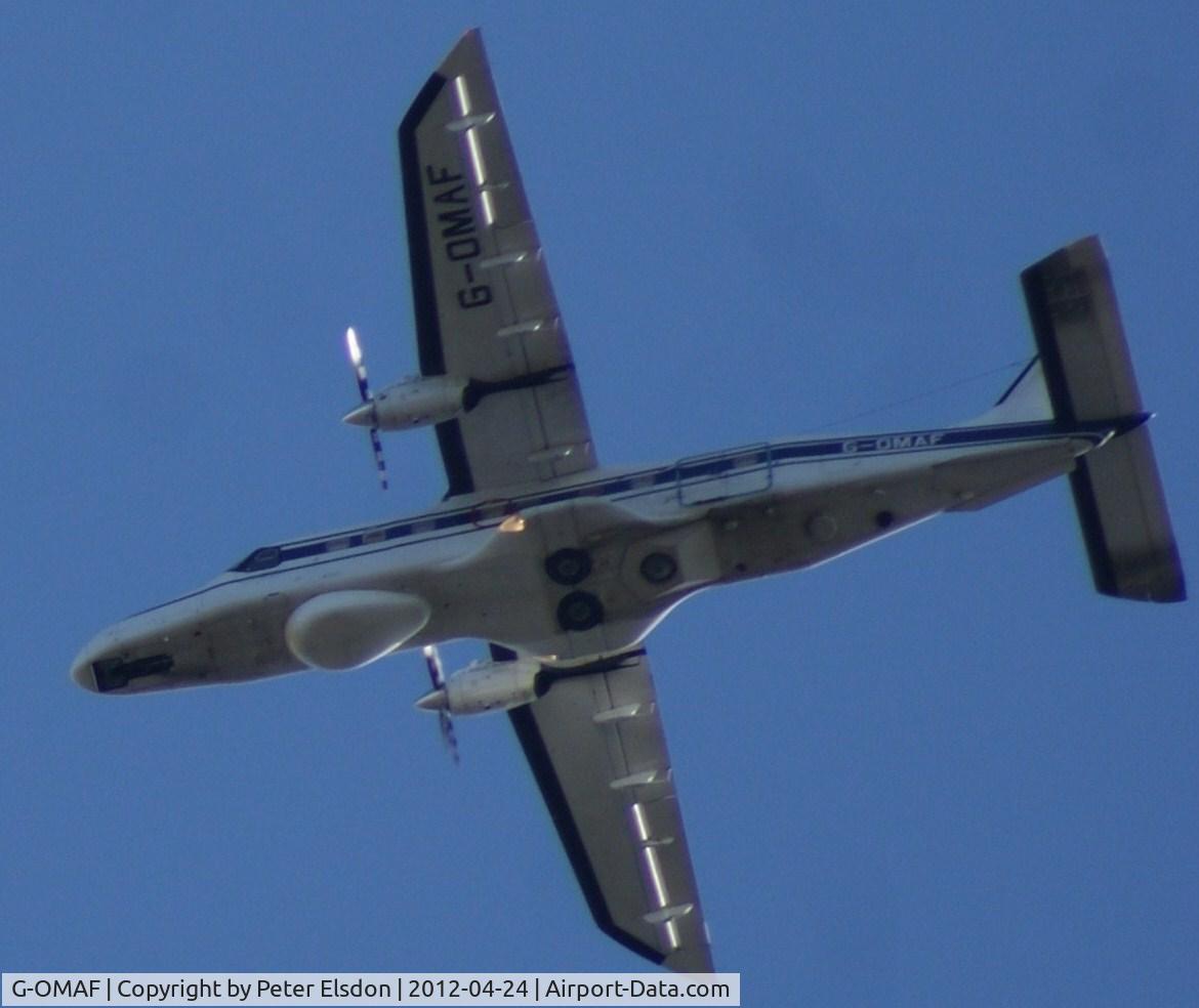 G-OMAF, 1986 Dornier 228-202K C/N 8112, Flying over Wareham Forest Dorset at 1739 hours 27/04/2012
