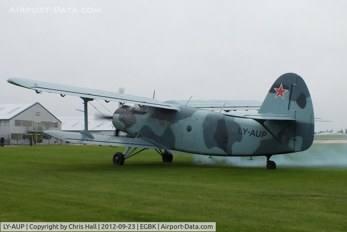 LY-AUP, 1984 Antonov An-2R C/N 1G206-49, at Sywell Aerodrome