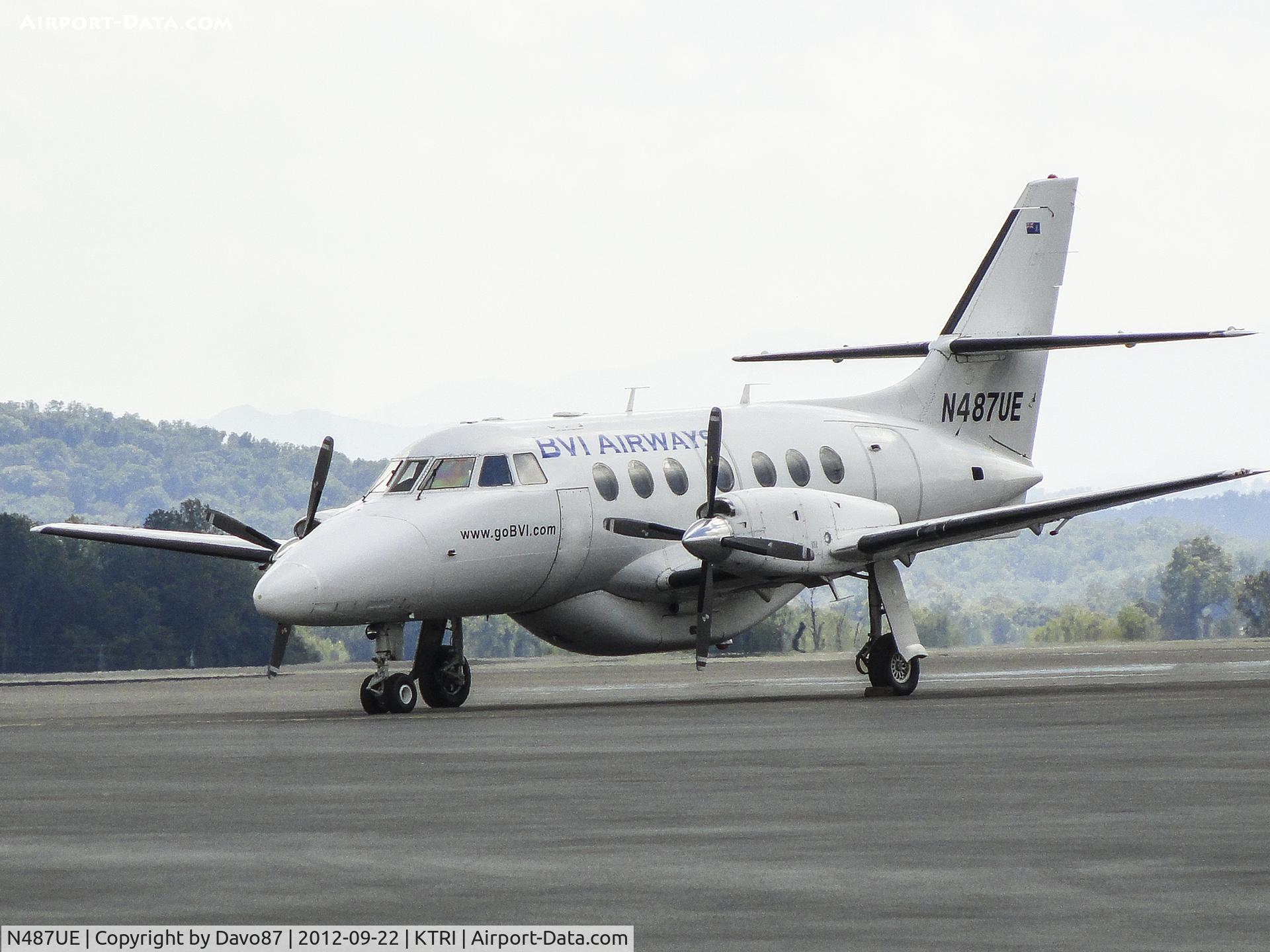 N487UE, 1990 British Aerospace BAe-3201 Jetstream C/N 906, Photographed at KTRI (Tri Cities Airport) on September 22, 2012.